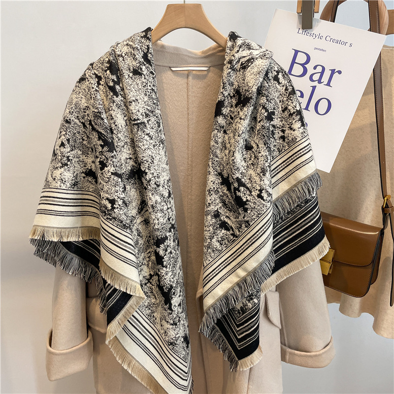 Lenço de luxo feminino mistura - Cashmere Scarf Wrap avaliação e preço