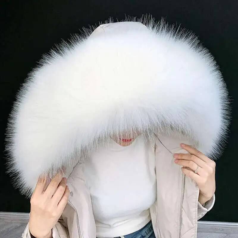 Gola de pele sintética destacá - Winter Clothing For Sale avaliação e preço