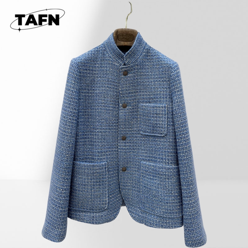 Jaqueta de tweed de mistura de - Wool Blend Coat avaliação e preço