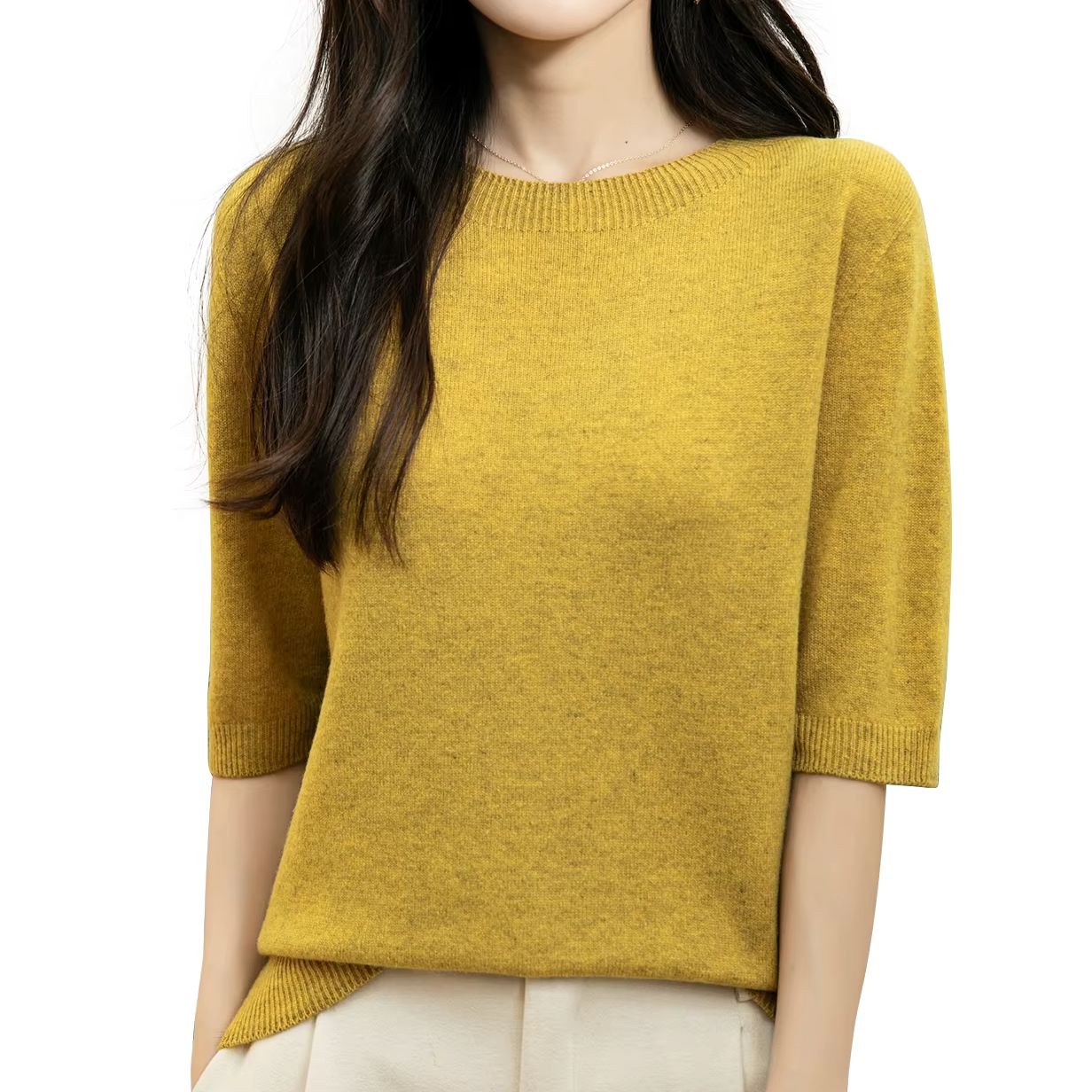 Tops femininos roupas 100% lã  - Winter Clothing Factory Outlet avaliação e preço