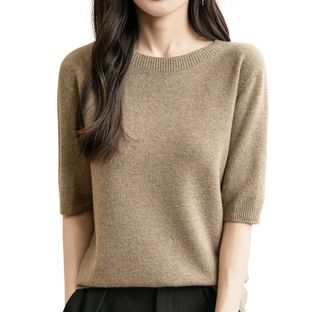 Tops femininos roupas 100% lã  - Winter Clothing Factory Outlet avaliação e preço