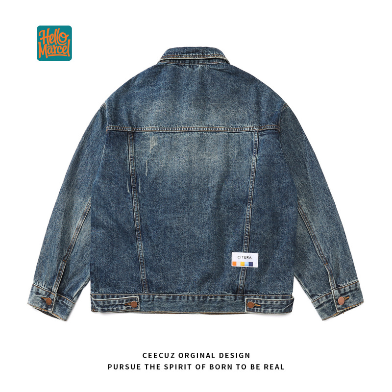 Jaqueta Jeans de Luxo HELLOMAR - Winter Clothing Work avaliação e preço