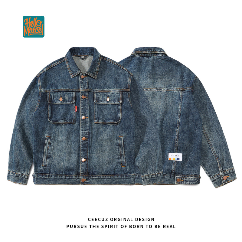 Jaqueta Jeans de Luxo HELLOMAR - Winter Clothing Work avaliação e preço