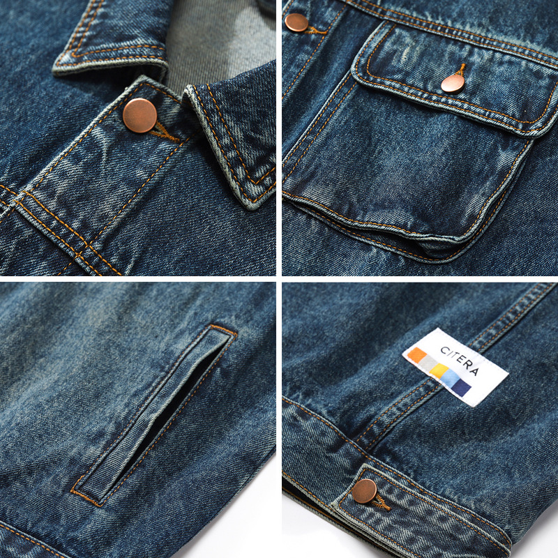 Jaqueta Jeans de Luxo HELLOMAR - Winter Clothing Work avaliação e preço