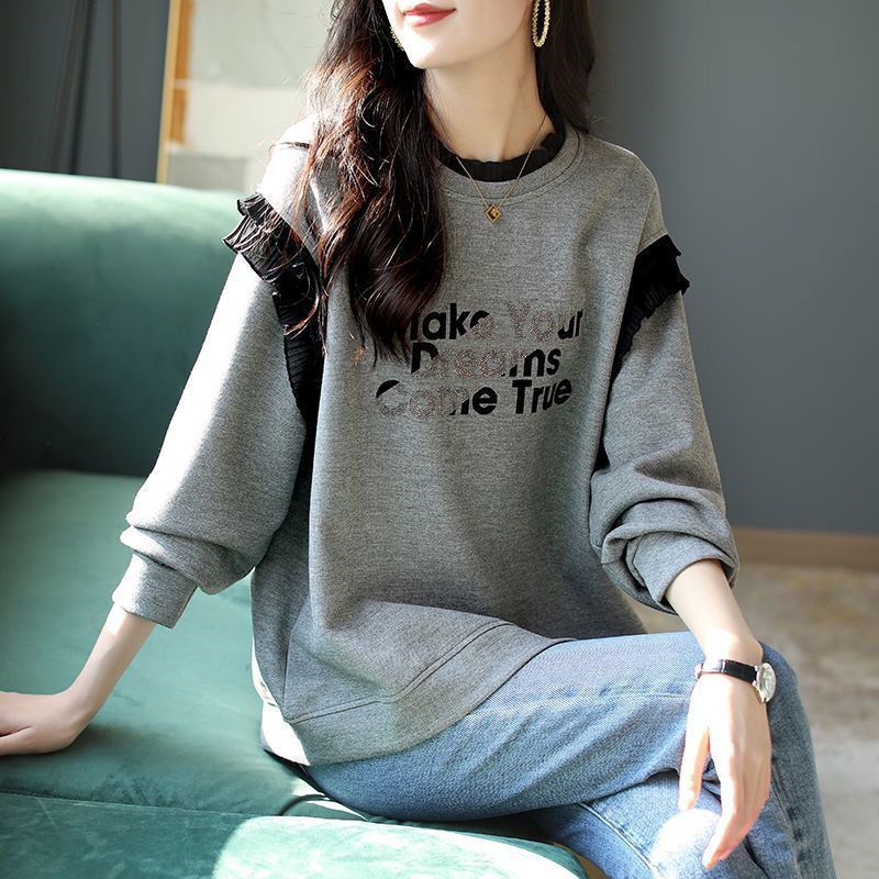 Solto cinza mulher pulôver top - Winter Clothing Essentials For Women avaliação e preço