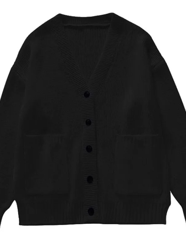 Cardigan solto feminino manga  - Wool Blend Coat avaliação e preço
