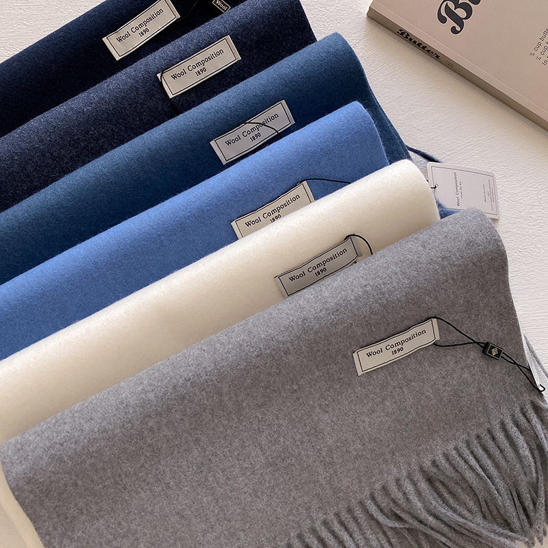 2024 inverno cachecol de lã pa - Cashmere Scarf Wrap avaliação e preço