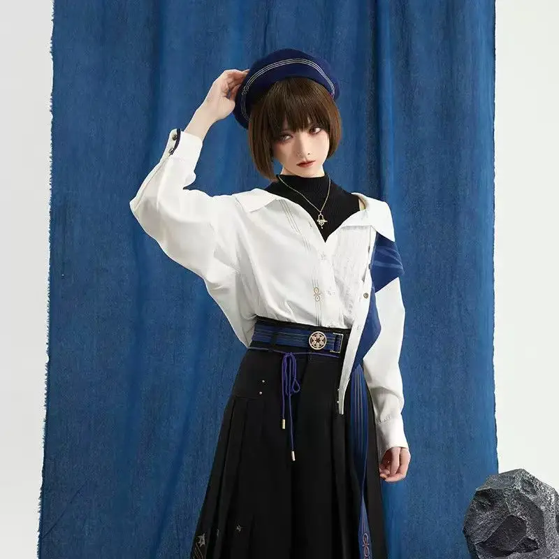 Genshin impacto cosplay traje  - Winter Clothing Game avaliação e preço