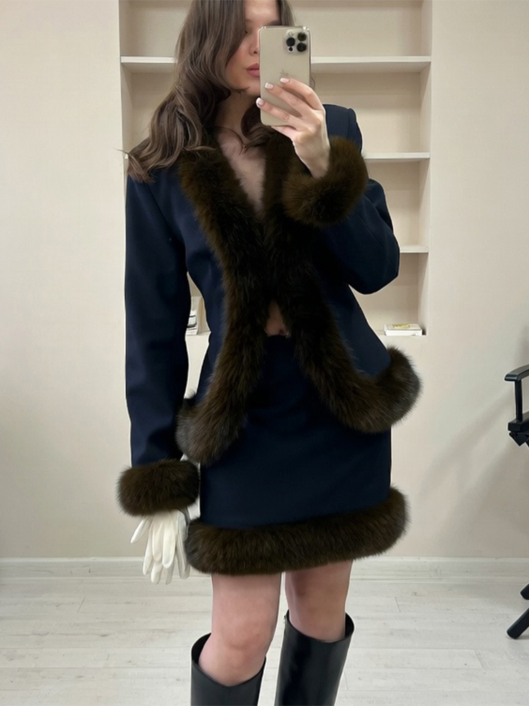 Conjunto Feminino de Saia com  - Winter Wear Clothes avaliação e preço